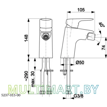 Смеситель Armatura Abasha 5237-015-00 картинка 3